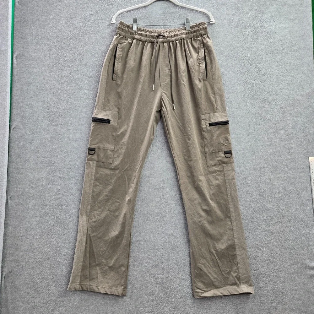 The North Face Men Pants XL Beige Solid Cotton Cargo 29